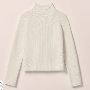 Cream Mock-Neck Sweater